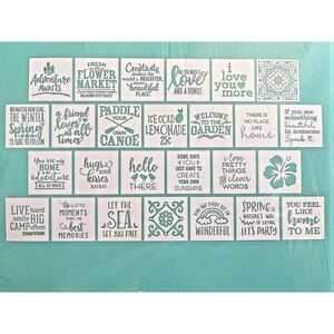 Hampton Art‎  Stencils 12x12 Phrases Stencils for Wood Signs and Wall Art